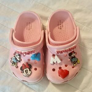 Kids Pink Minnie Mouse Crocs